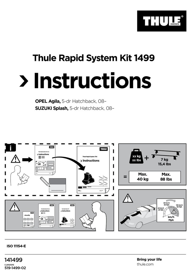 Thule 1499 User manual Thule 1499 User manual