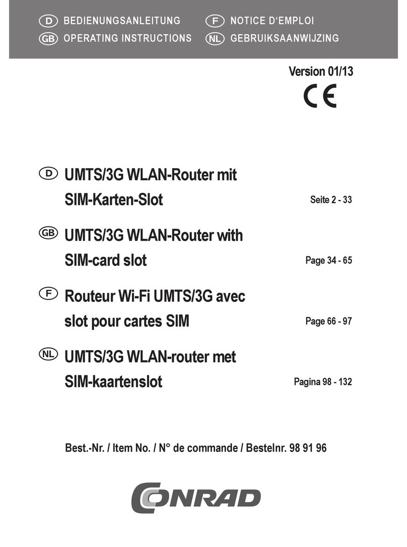 Conrad 98 91 96 operating instructions