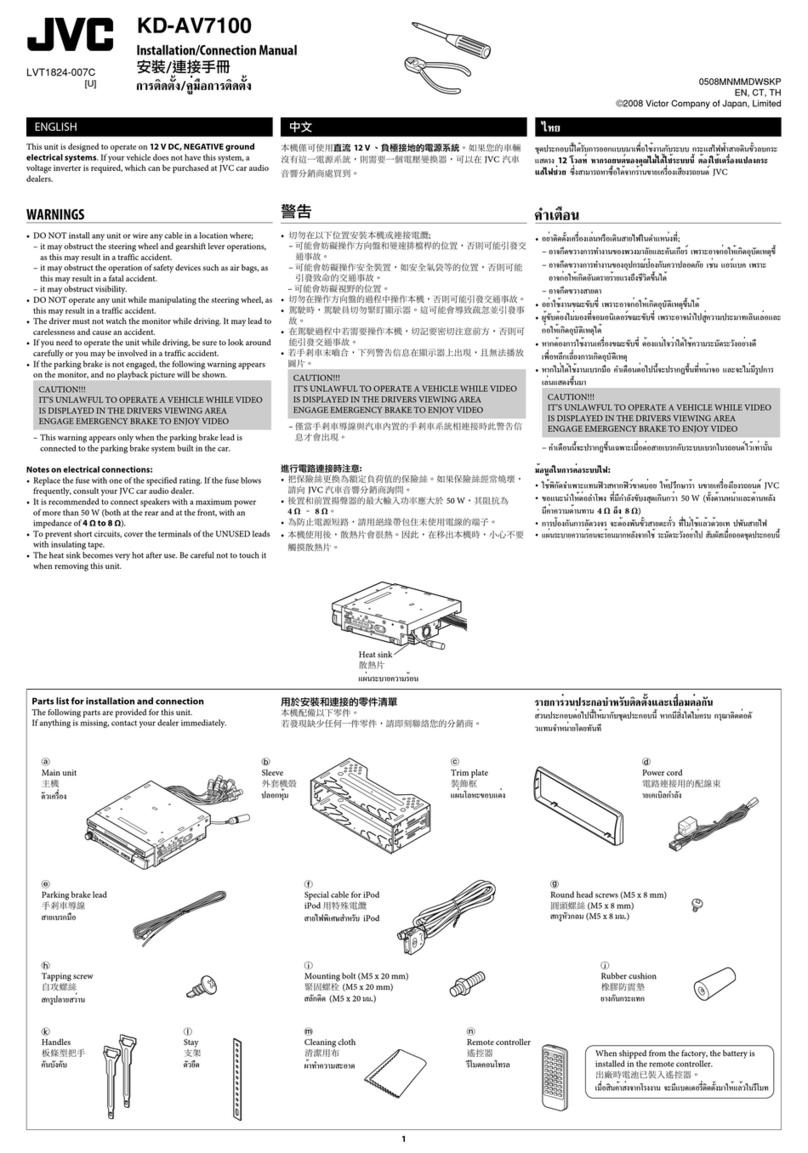 JVC KD-AV7100 Guide