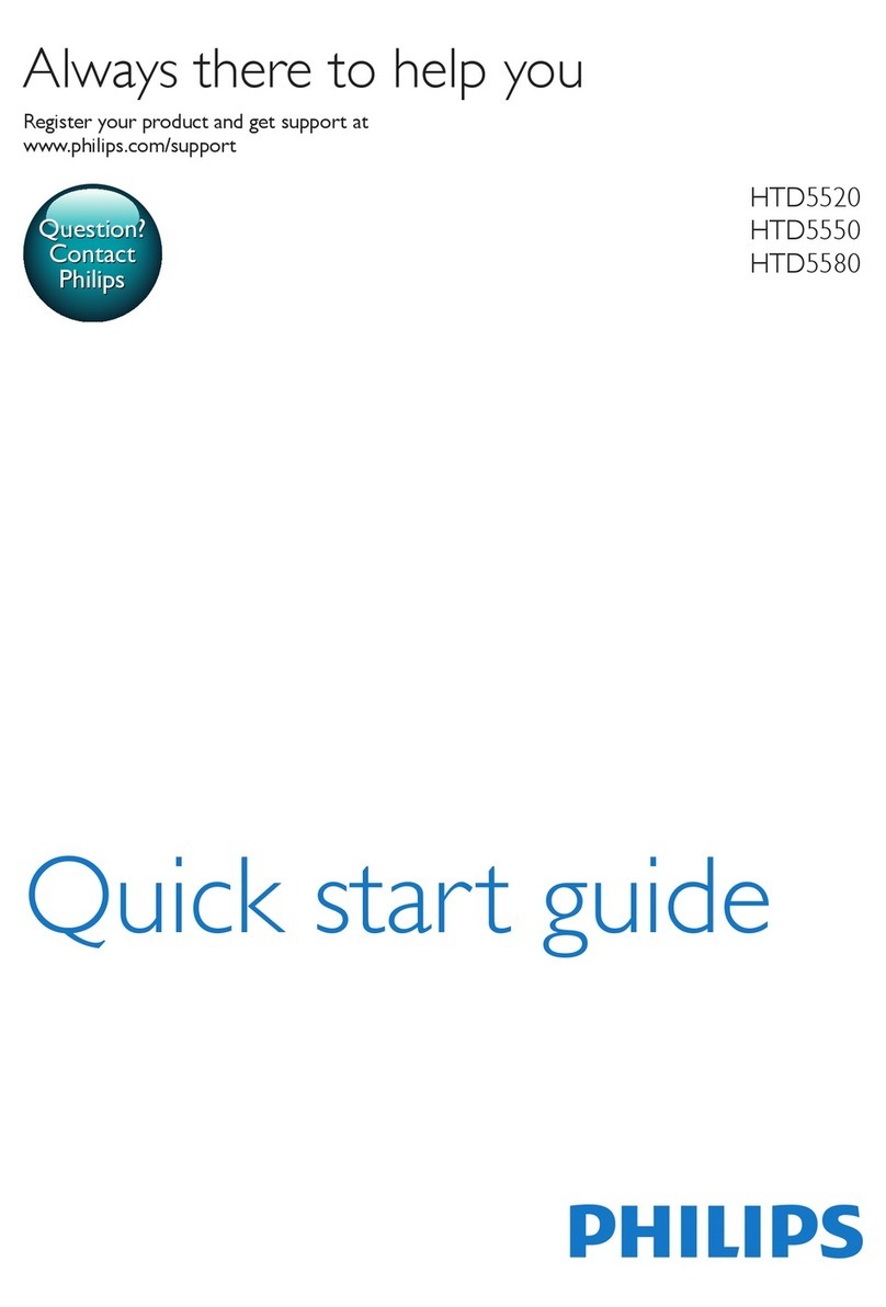 Philips HTD5520 quick start guide