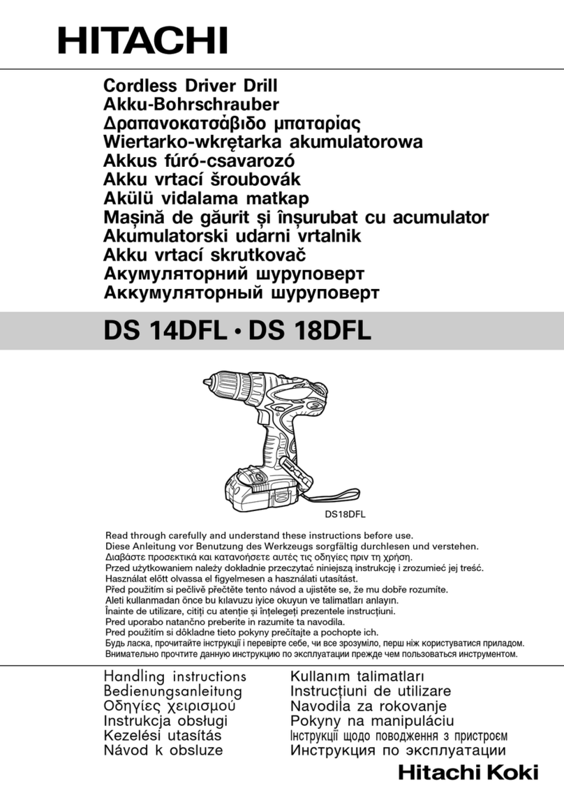 Hitachi DS 14DFL Handling instructions