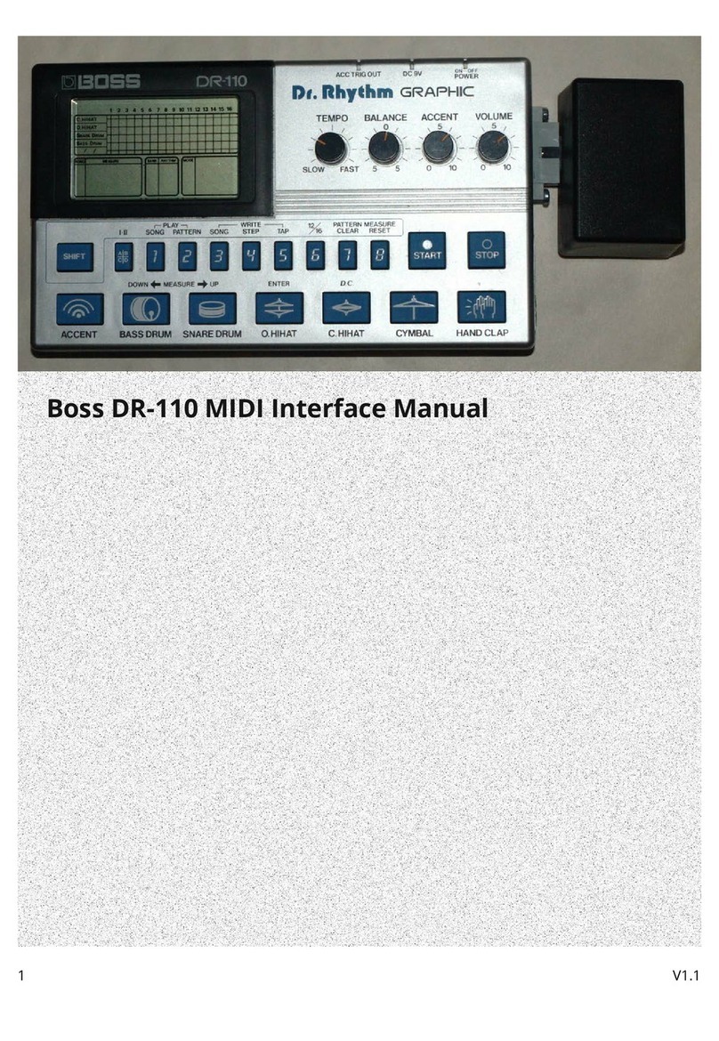 BOSSCO Dr. Rhythm DR-100 user manual