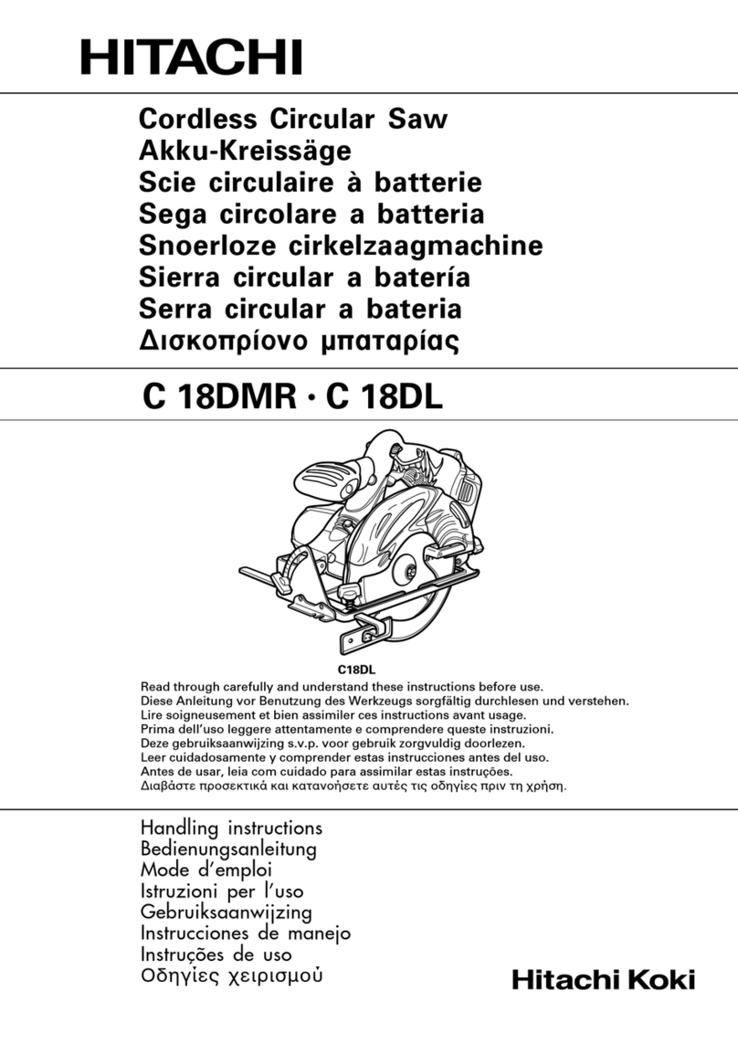 Hitachi C 18DMR Handling instructions