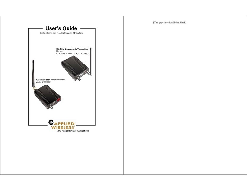 Applied Wireless AT900-32 User manual
