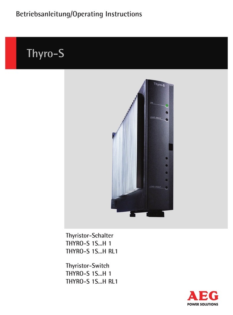 AEG THYRO-S 1S*H 1 Series User manual