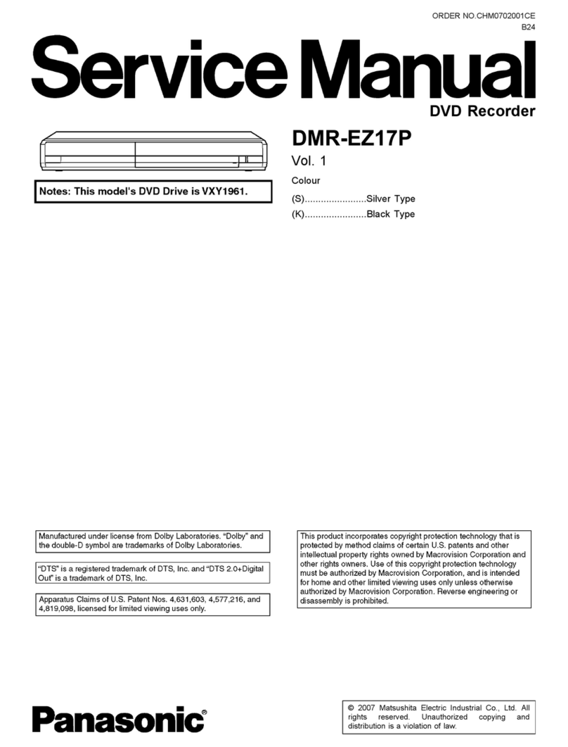 Panasonic DMR-EZ17P Service manual