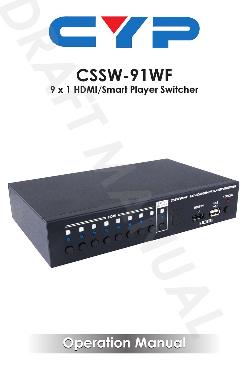 CYP CSSW-91WF User manual