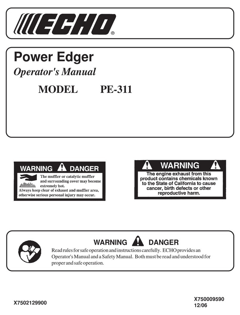 Echo PE-311 Operator's manual