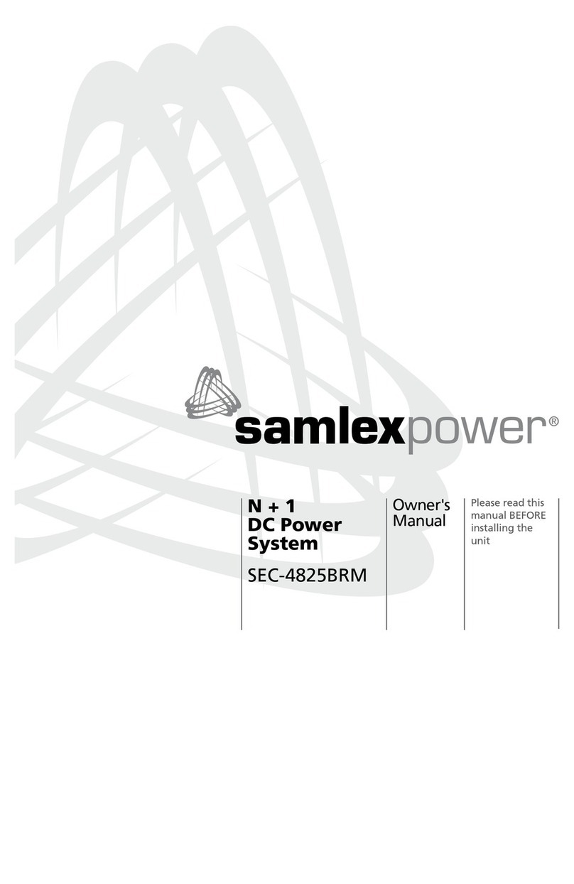 SamplexPower SEC-4825BRM User manual SamplexPower SEC-4825BRM User manual