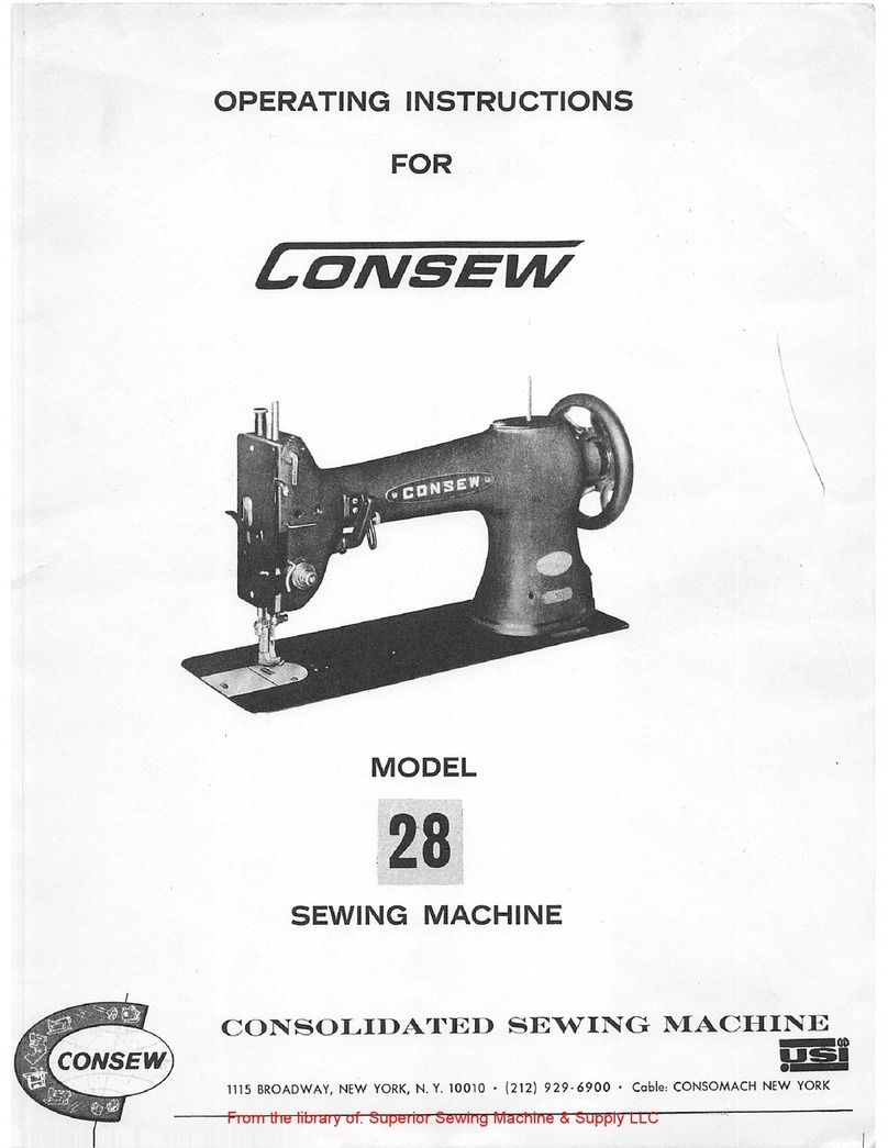 Consew 28 operating instructions