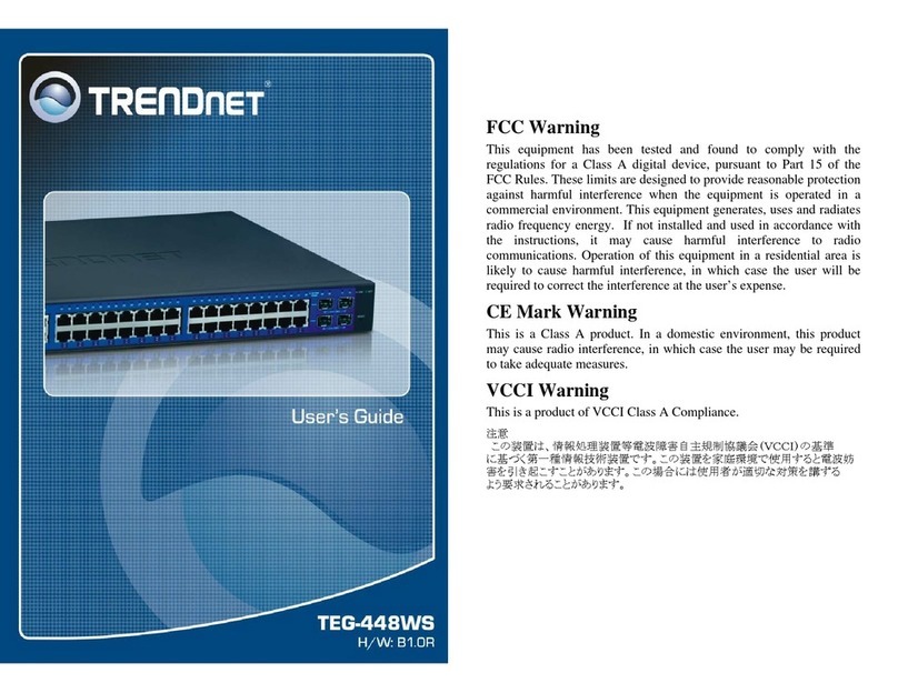 TRENDnet TEG-448WS - Switch User manual