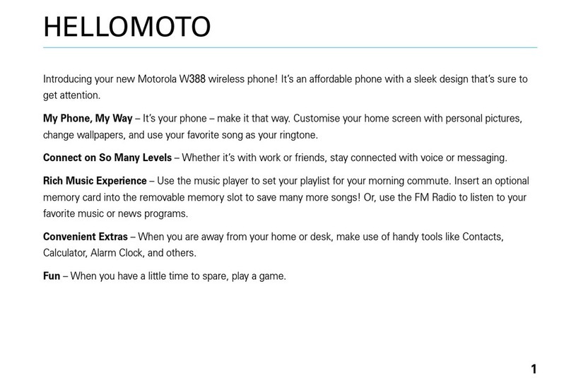 Motorola MOTO W388 Renew+ manual