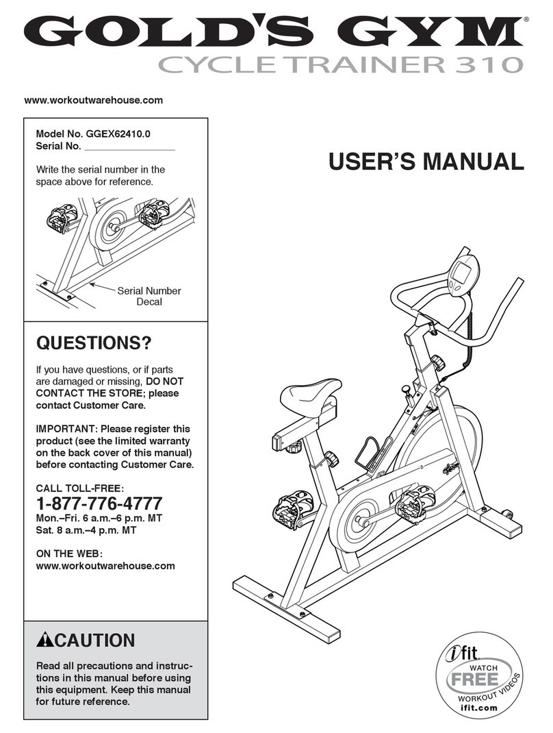 Gold's Gym GGEX62410.0 user manual