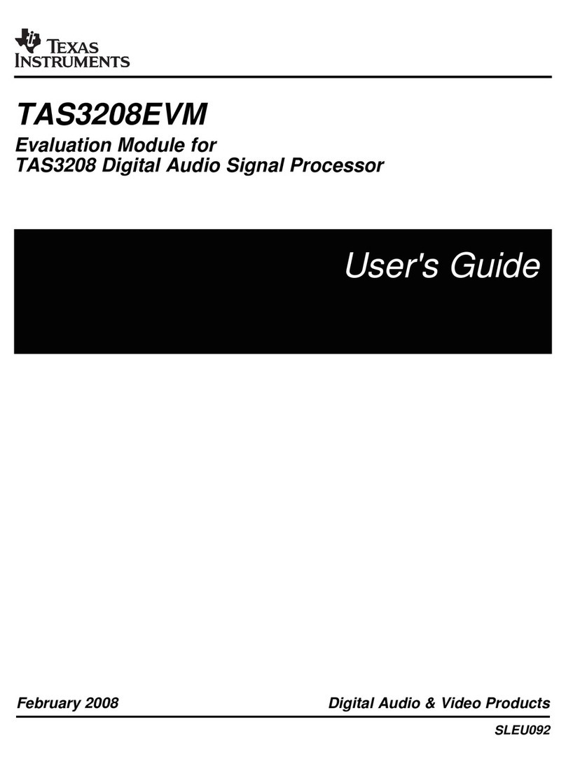 Texas Instruments TAS3208EVM User manual