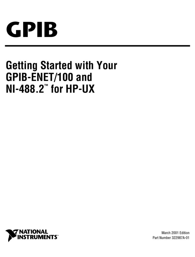National Instruments GPIB GPIB-ENET/100 User manual National Instruments GPIB GPIB-ENET/100 User manual