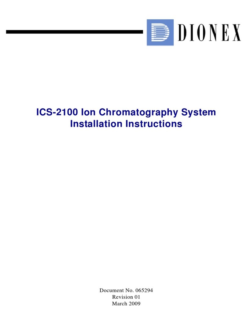 Dionex ICS-2100 User manual Dionex ICS-2100 User manual