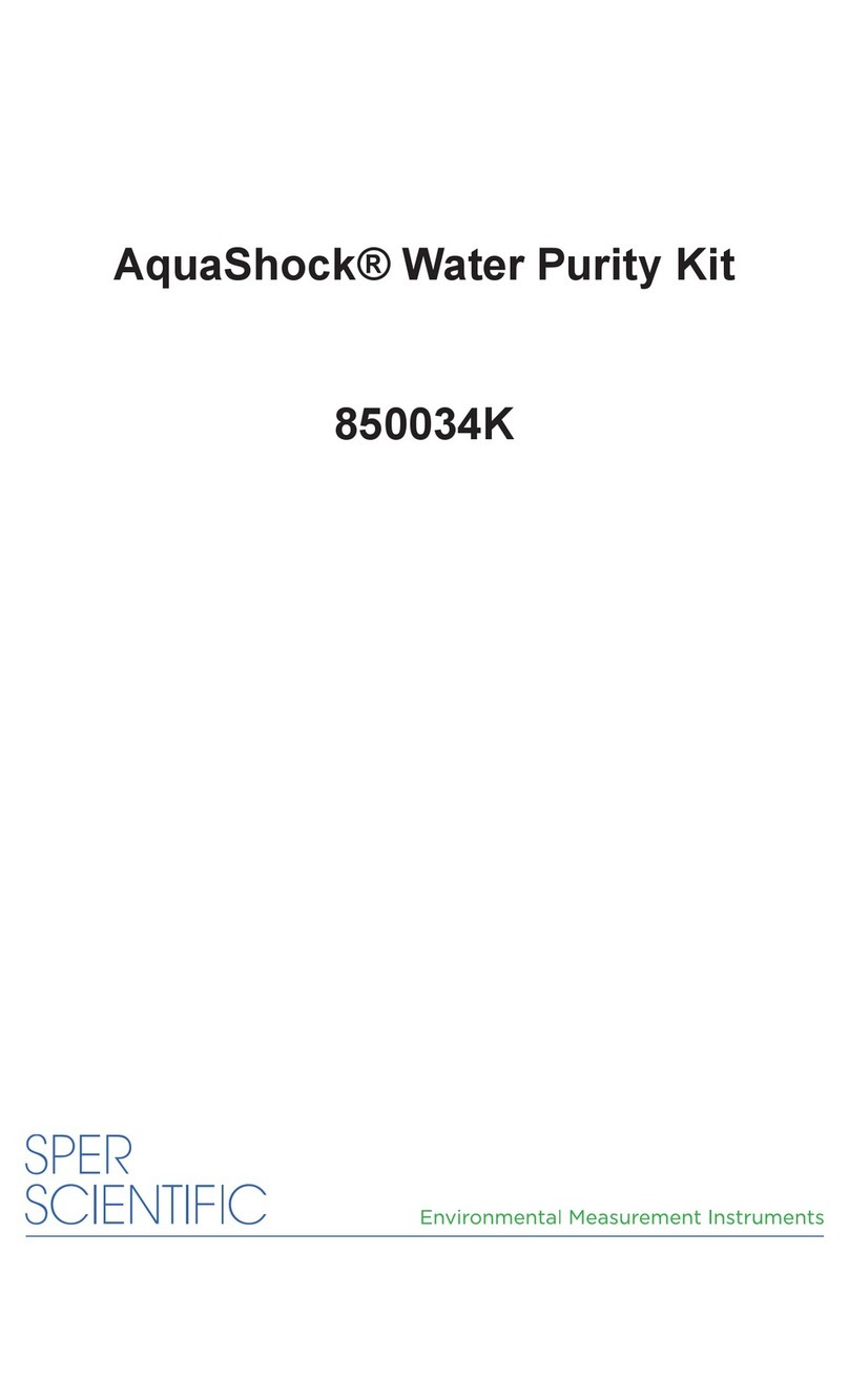Sper scientific AquaShock 850034K instruction manual Sper scientific AquaShock 850034K instruction manual
