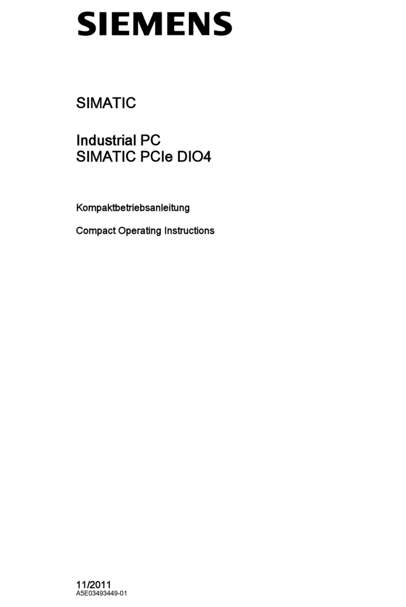 Siemens SIMATIC PCIe DIO4 Administrator guide