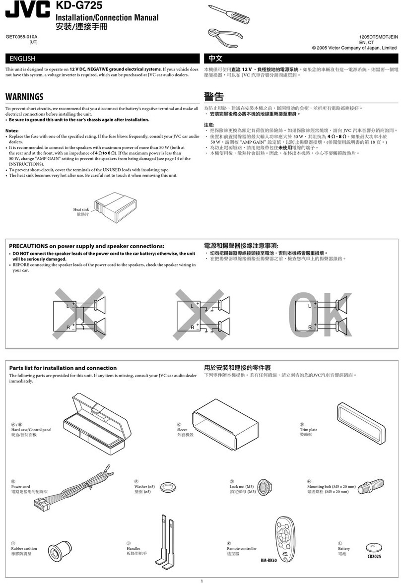 JVC KD-G725 Guide