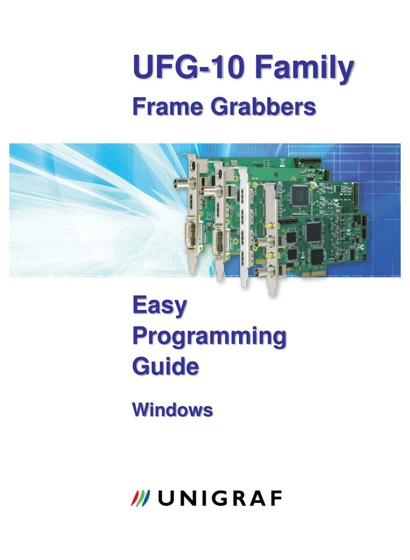 Unigraf UFG-10 series Programming guide