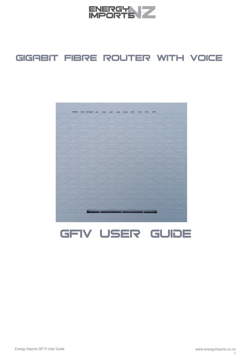 Energy Imports GF1V User manual