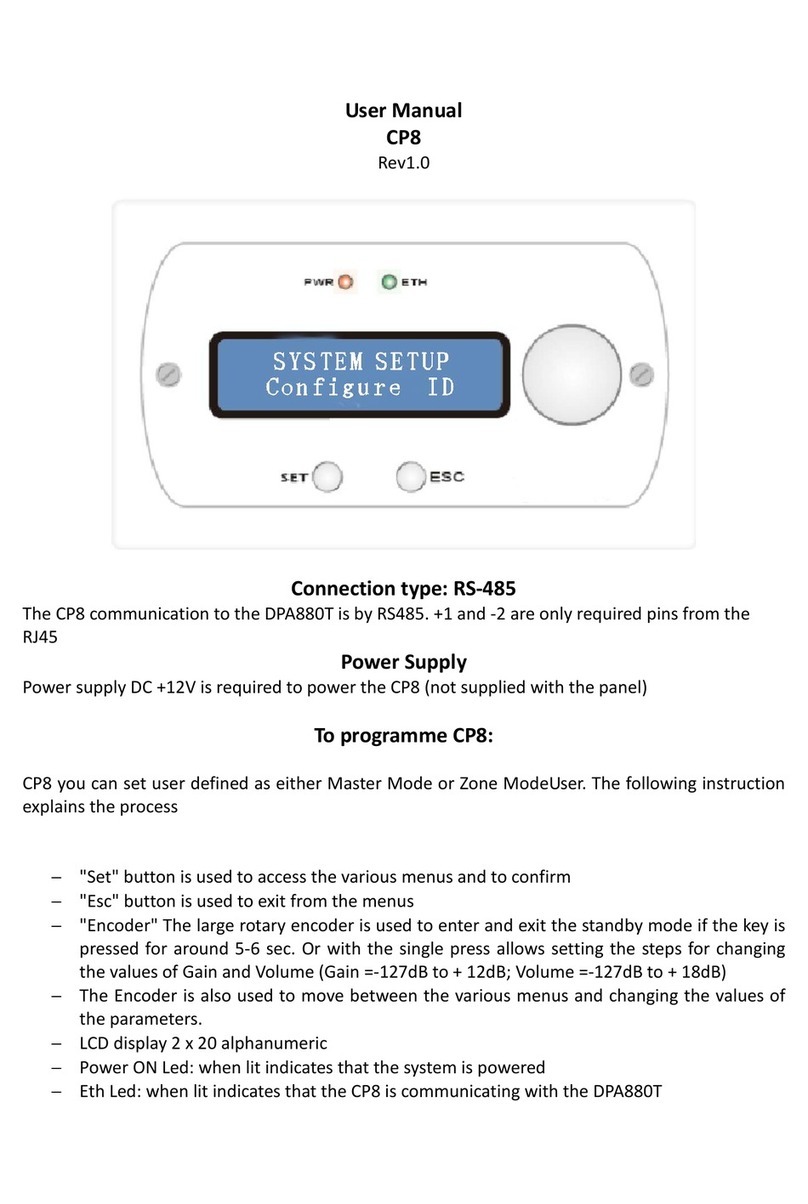 Soundchoice PROAudio CP8 user manual