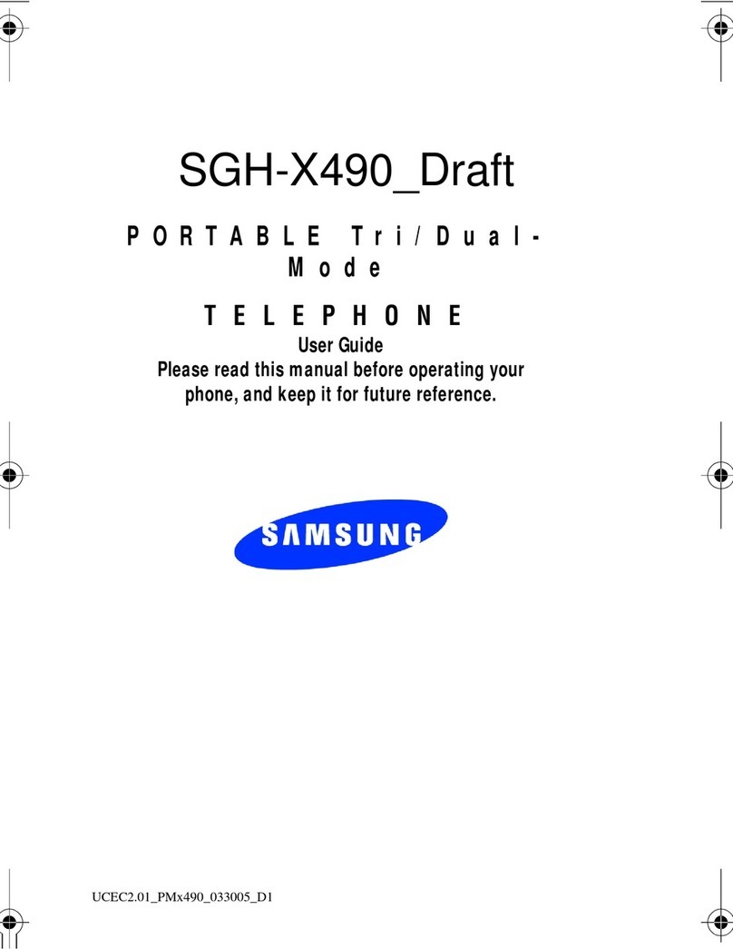 Samsung SGH-X490 user guide