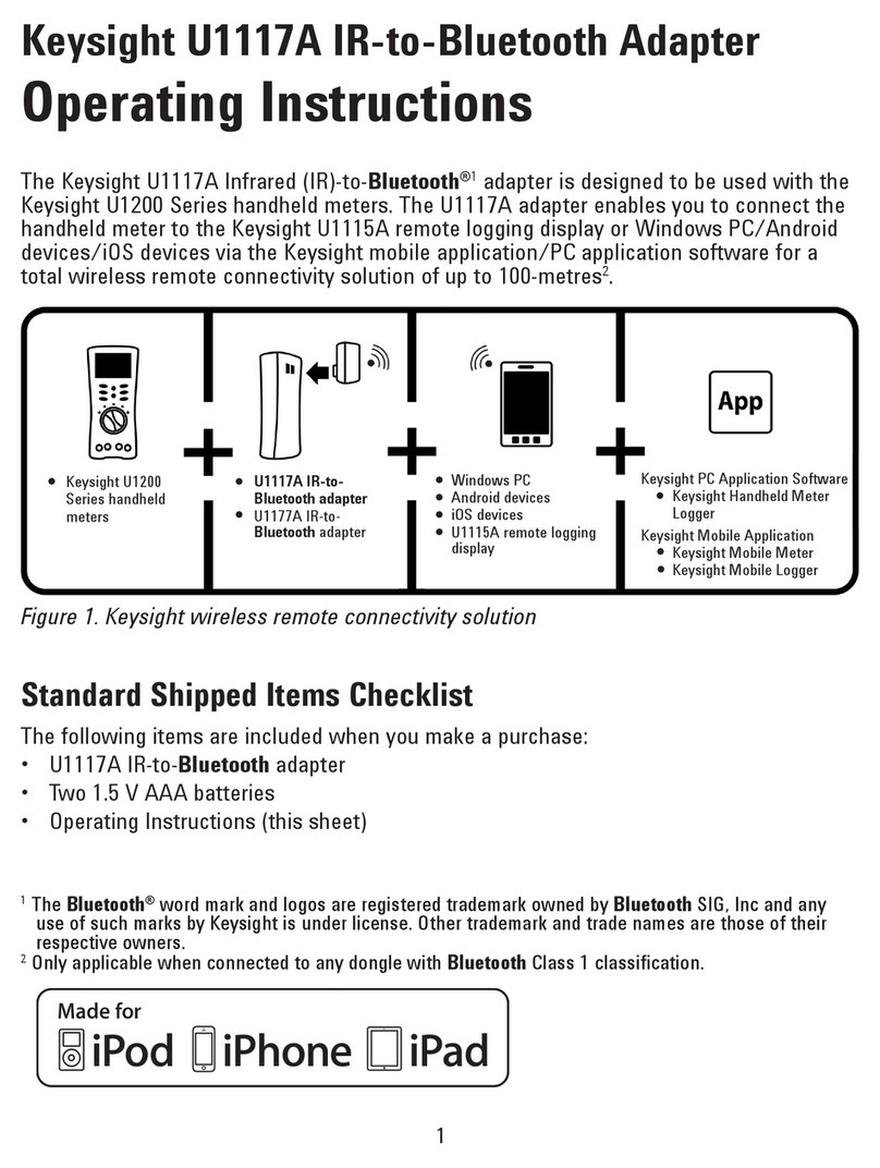 Keysight U1117A User manual