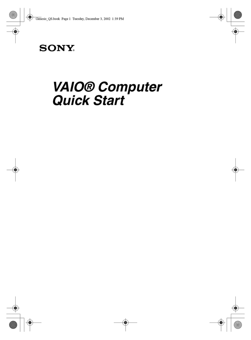Sony VAIO PCV-2200 User manual