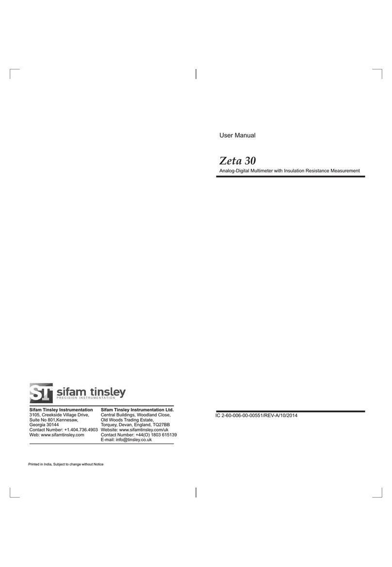 Sifam Tinsley Zeta 30 user manual