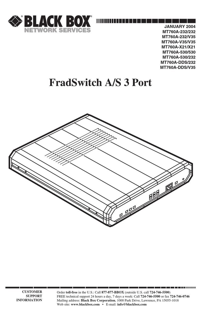 Black Box MT760A-232/232 User manual Black Box MT760A-232/232 User manual