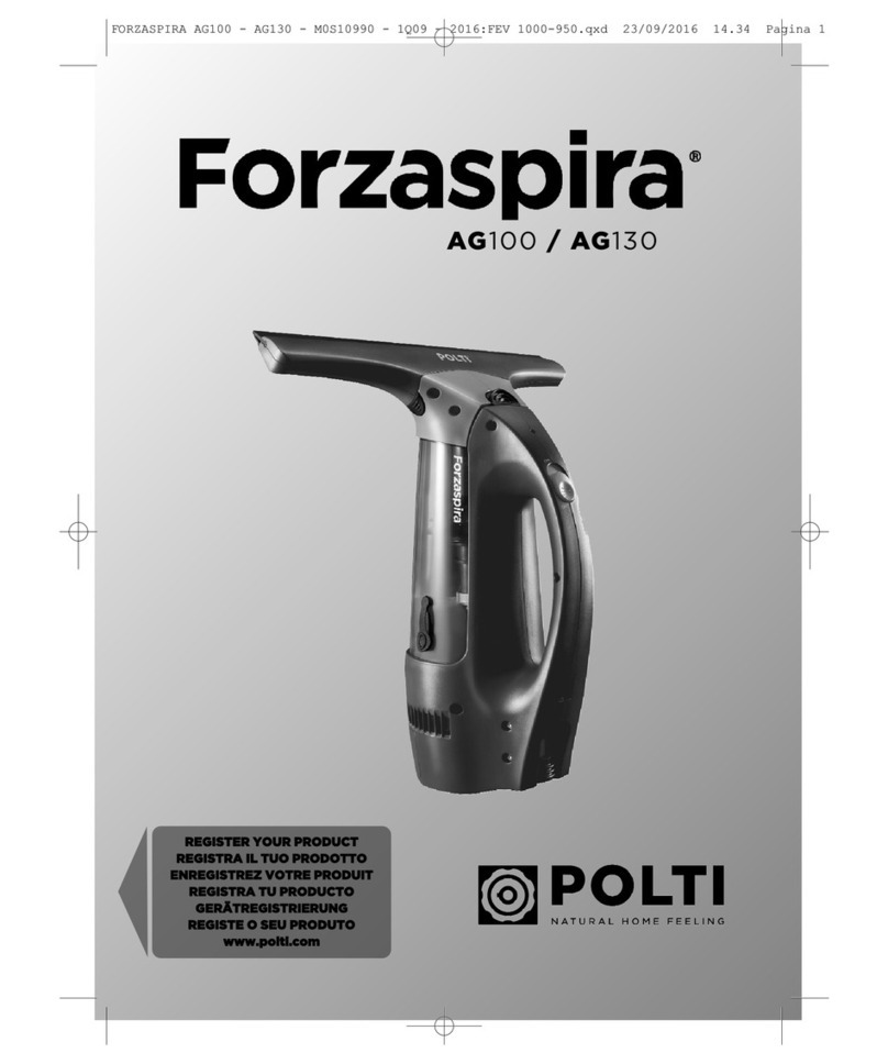 POLTI Forzaspira AG100 manual
