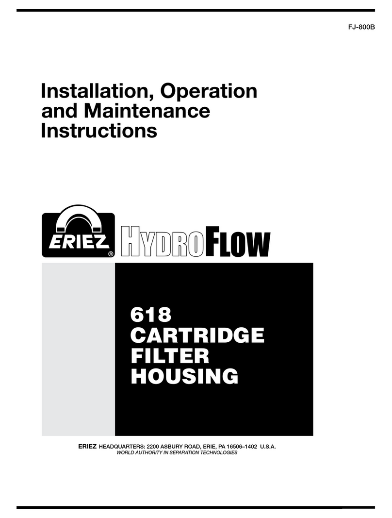 Eriez HydroFlow 618 Installation, operation and maintenance instructions