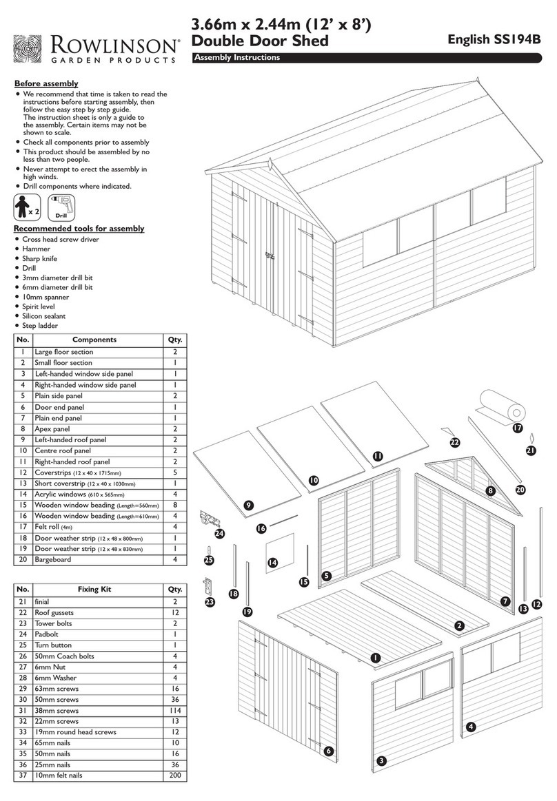 Rowlinson Garden Products SS194B Assembly instructions