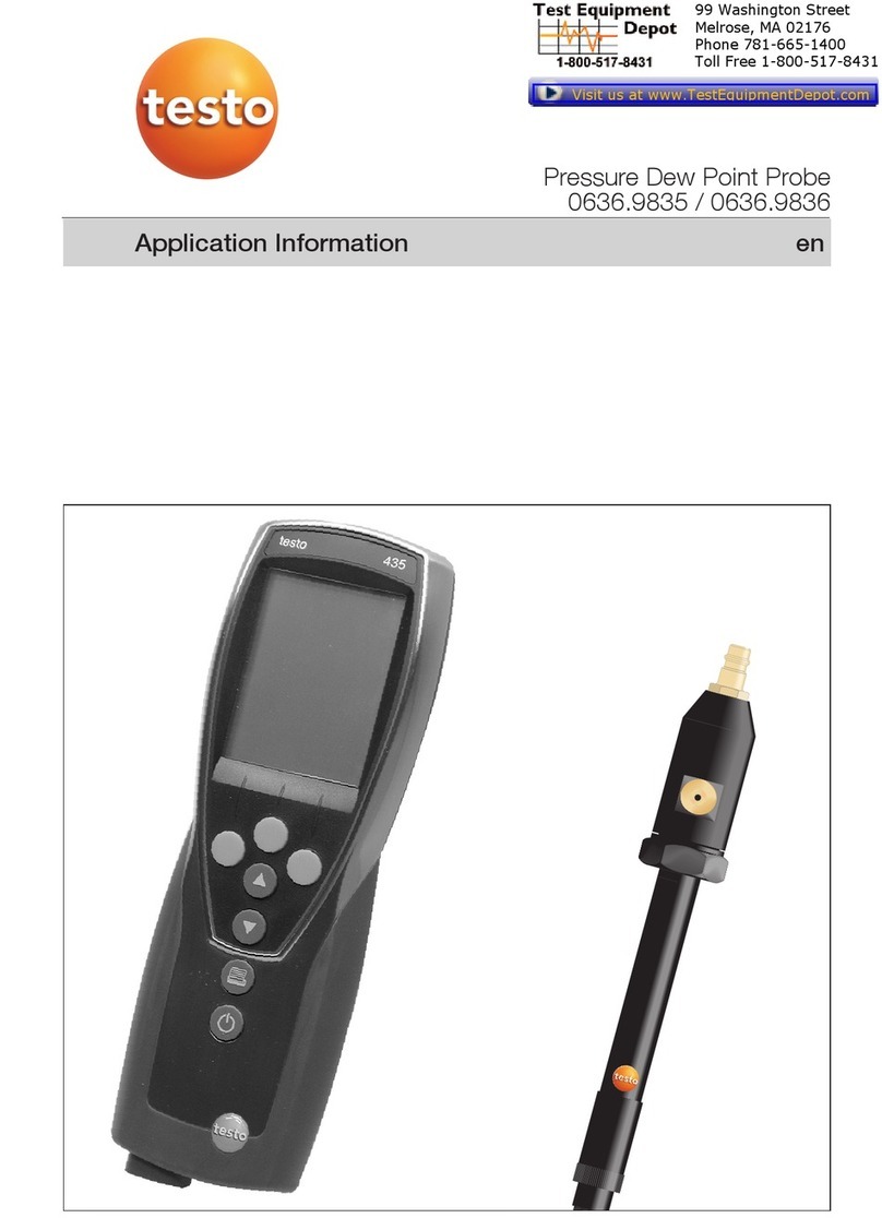 TESTO 0636.9835 Application Information