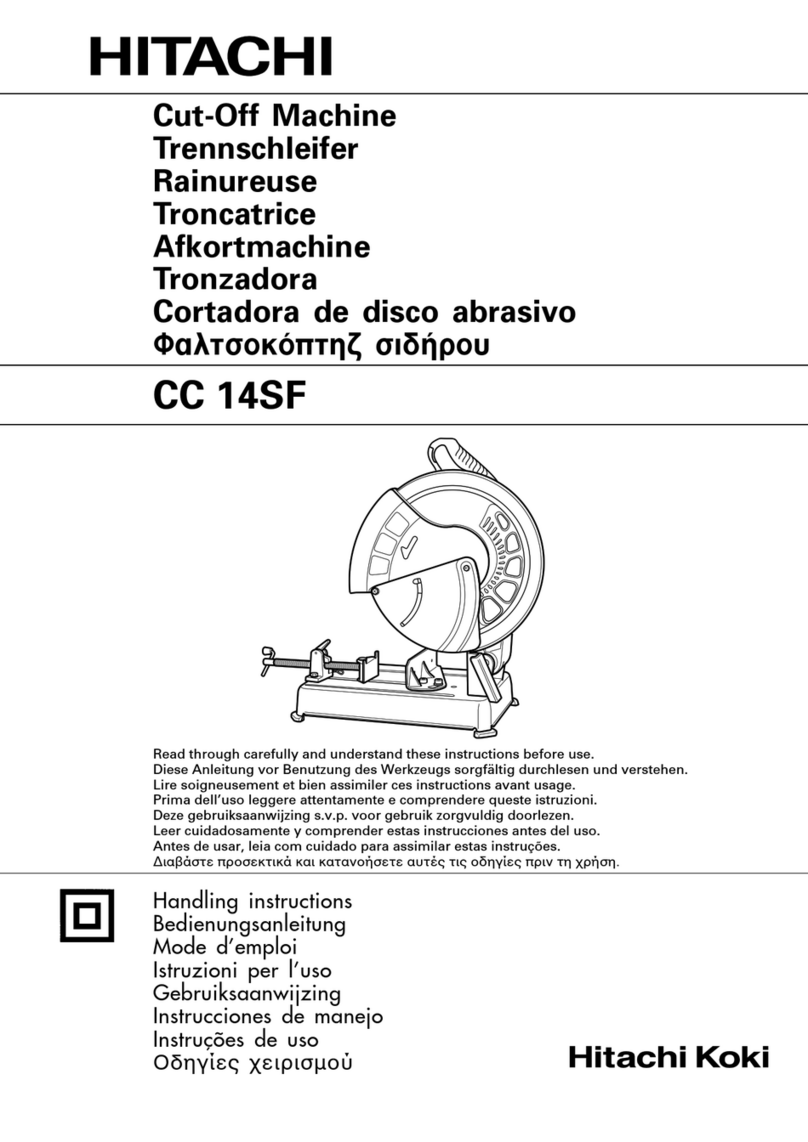 Hitachi CC 14SF Handling instructions