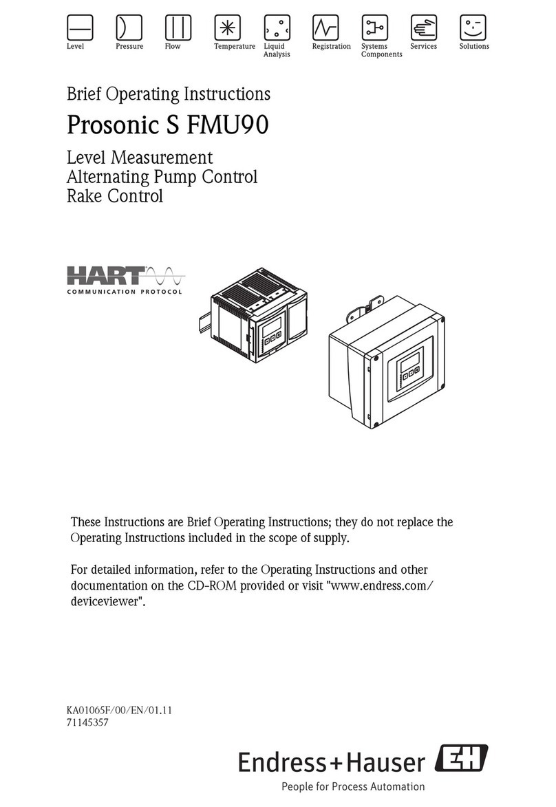 Endress+Hauser Prosonic S FMU90 operating instructions