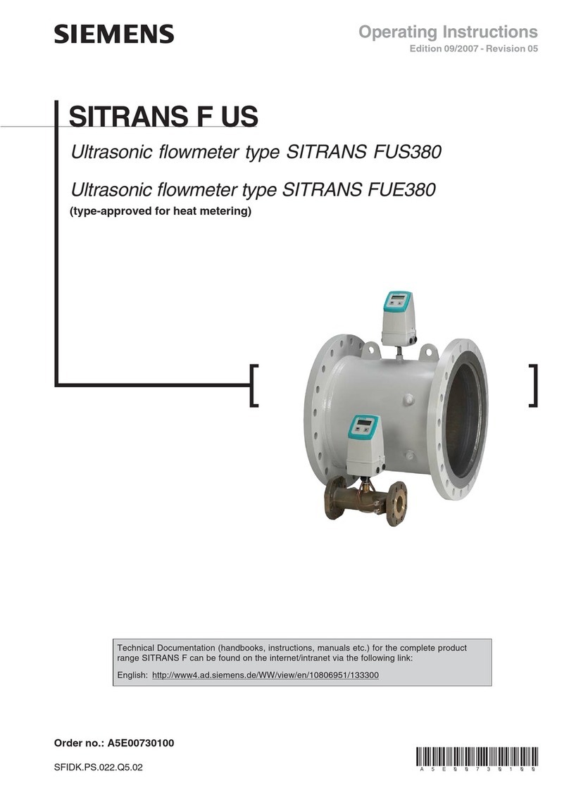 Siemens SITRANS FUS380 User manual