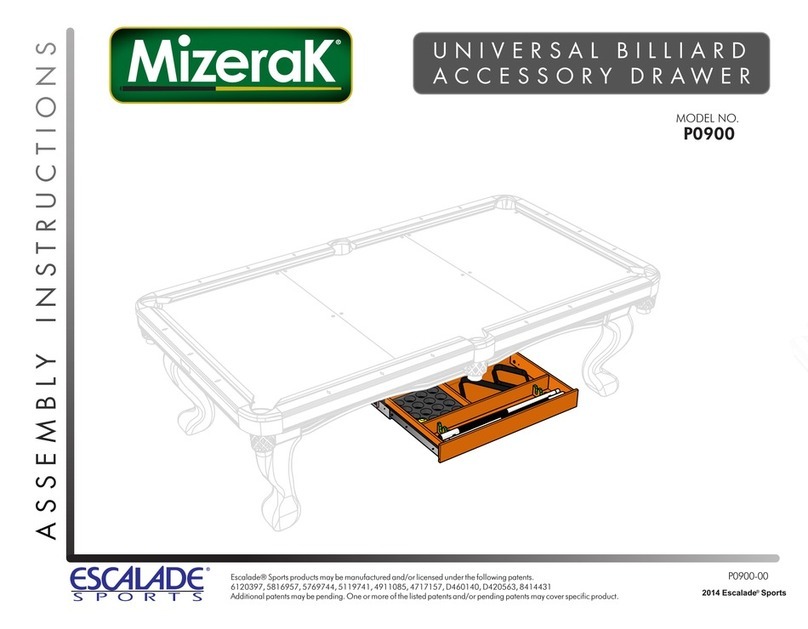 ESCALADE Mizerak P0900 Assembly instruction ESCALADE Mizerak P0900 Assembly instruction
