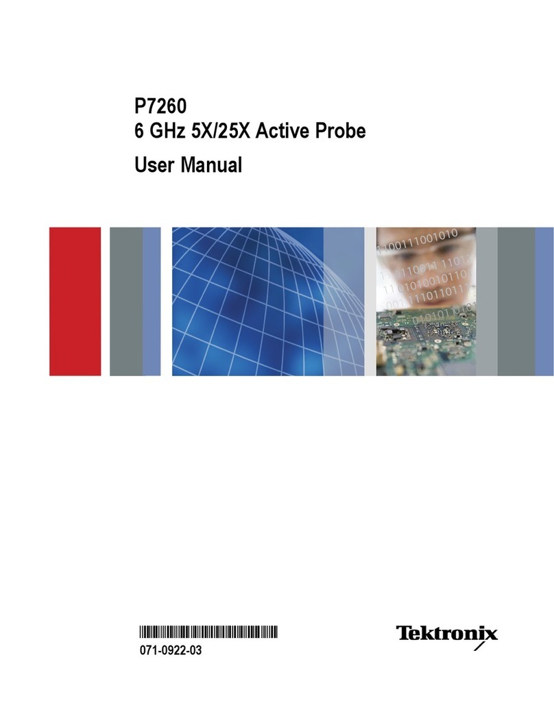 Tektronix P7260 User manual