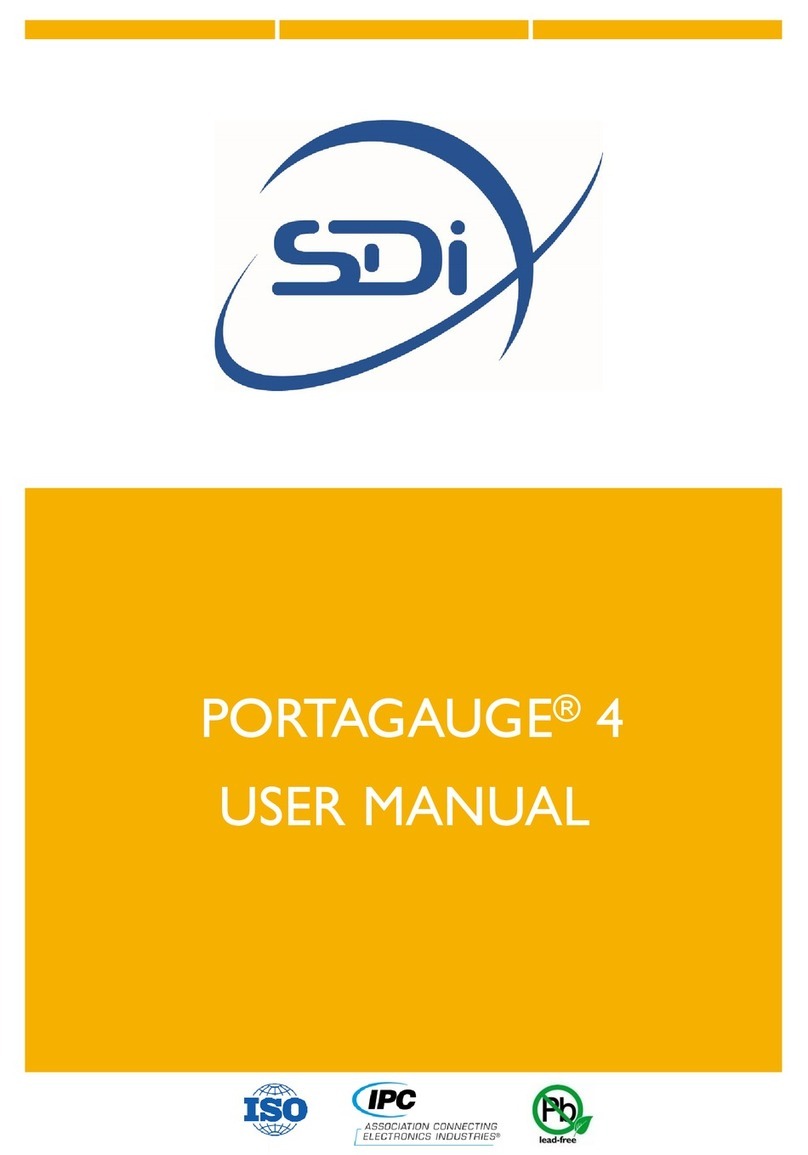 SDI PORTAGAUGE 4 User manual