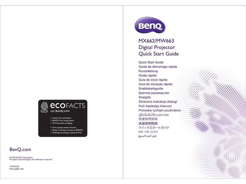BenQ MX662 User manual BenQ MX662 User manual
