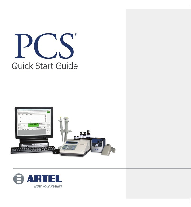 Artel PCS quick start guide