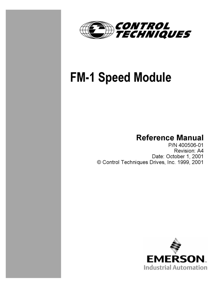 Control Techniques FM-1 User manual