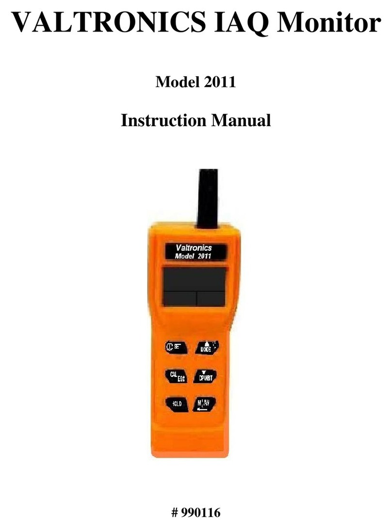 VALTRONICS 2011 instruction manual