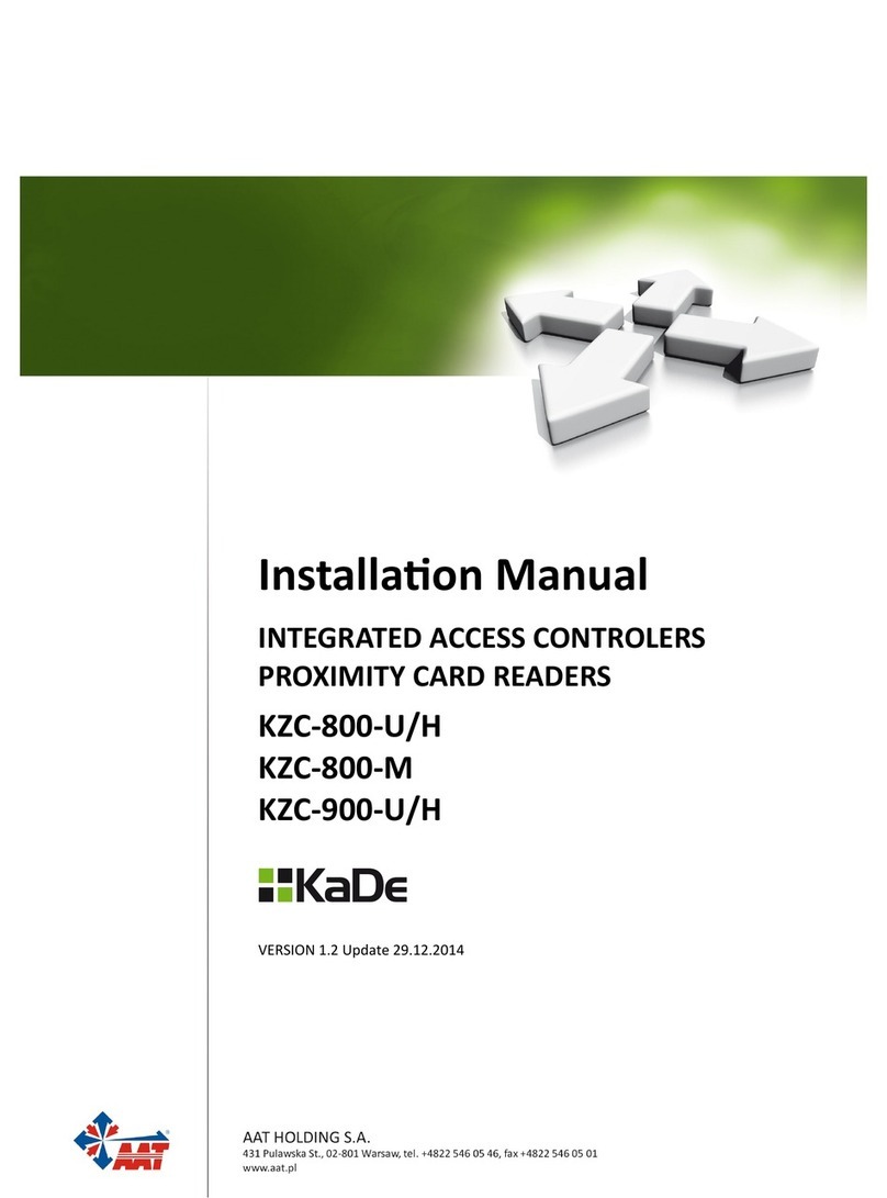 AAT KZC-800-U installation manual