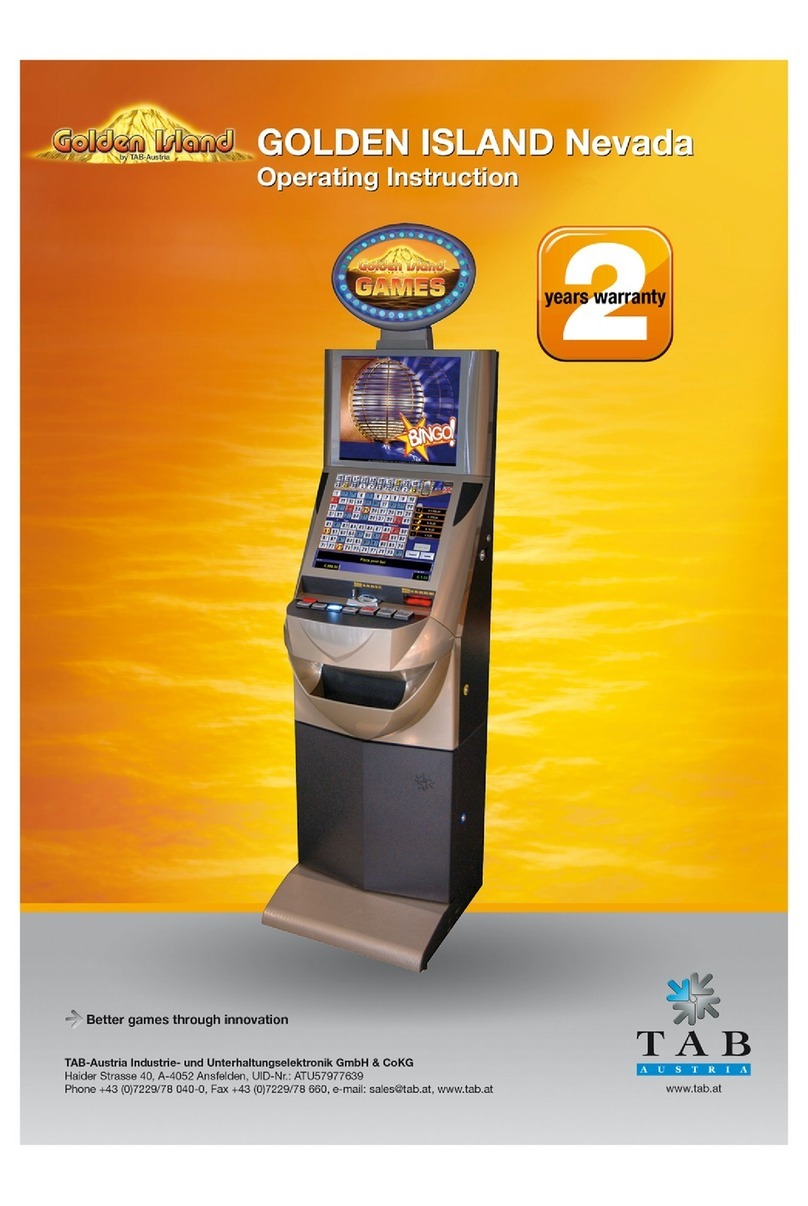 Tab Golden Island Nevada operating instructions