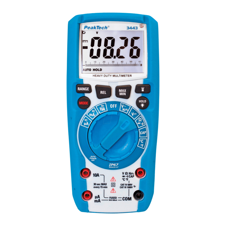 PeakTech PeakTech 3445 User manual