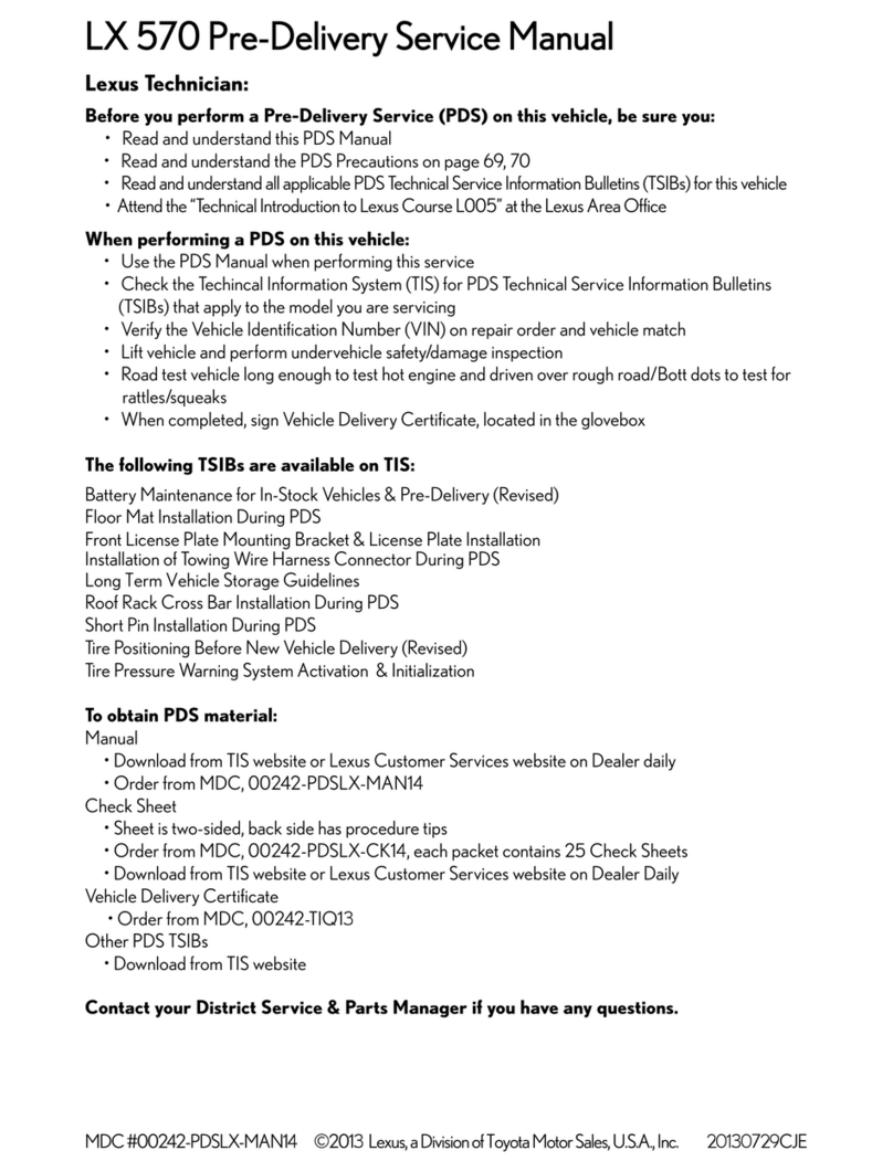 Lexus 2015 LX 570 User manual