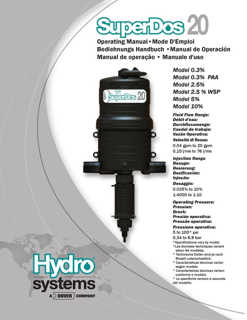 Hydro systems 113228R operating manual